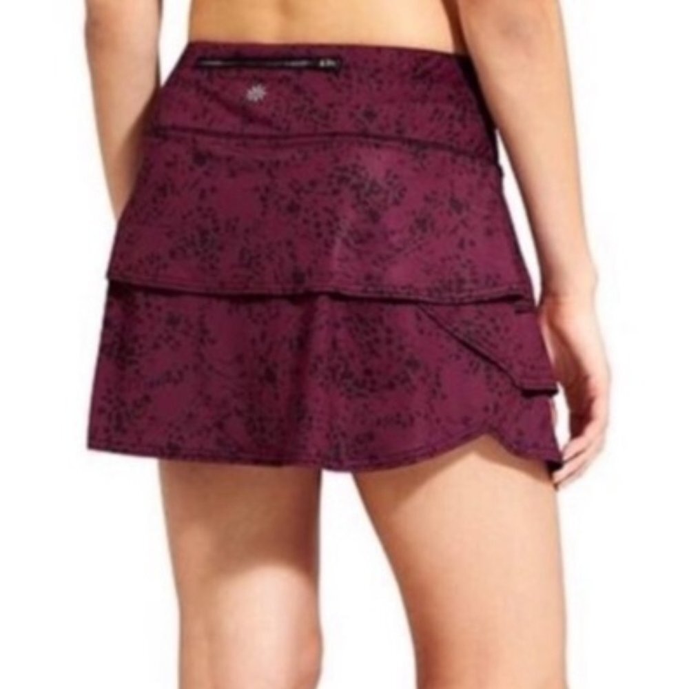 Athleta Swagger Skirt Skort Tennis, Running floral plum Size XXS